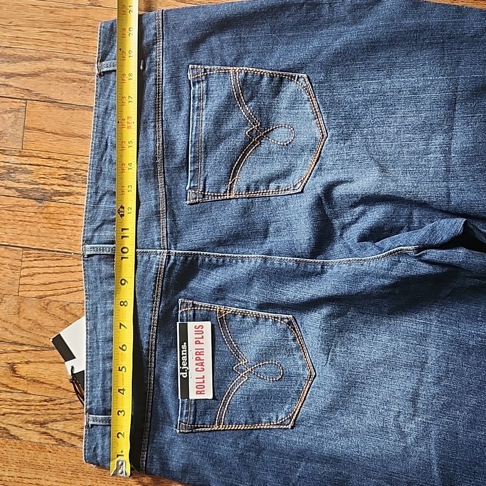 d. jeans Women's Dark Blue Cropped Jeans Size 22 - Picture 4 of 7